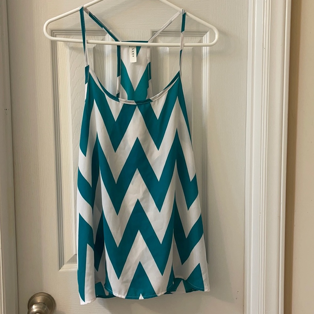 Luxe Chevron Tank Top